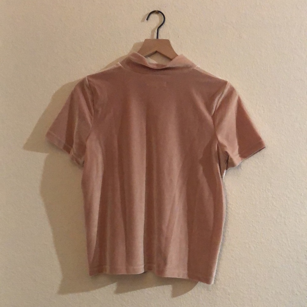 Madewell mock neck velvet top - Picture 7 of 7